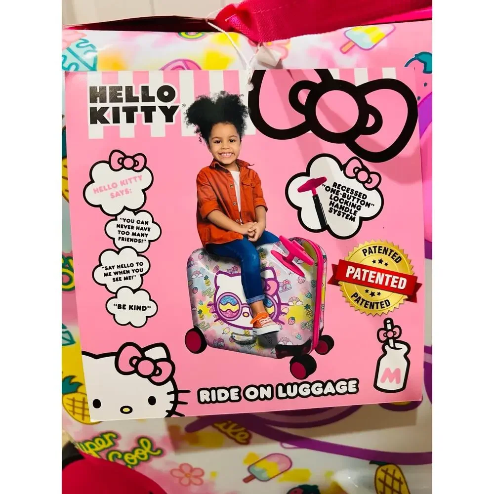 NWT❤️Hello Kitty 2-in-1 Kids 18” Suitcase & Ride-On Luggage